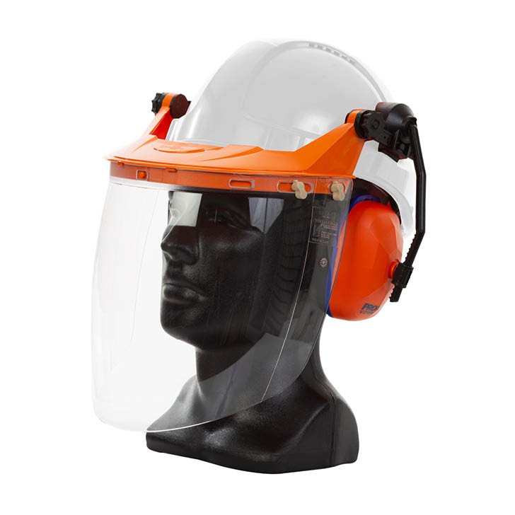 Tuff-Nut Pinlock Hard Hat Visor Combo - White