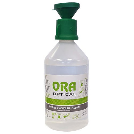 ORA 500ml Sodium Chloride Eyewash Bottle With Cap | Esko