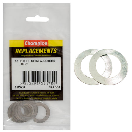 Champion 3/4in x 1-3/16in x .006in Shim Washer -10pk | ISL