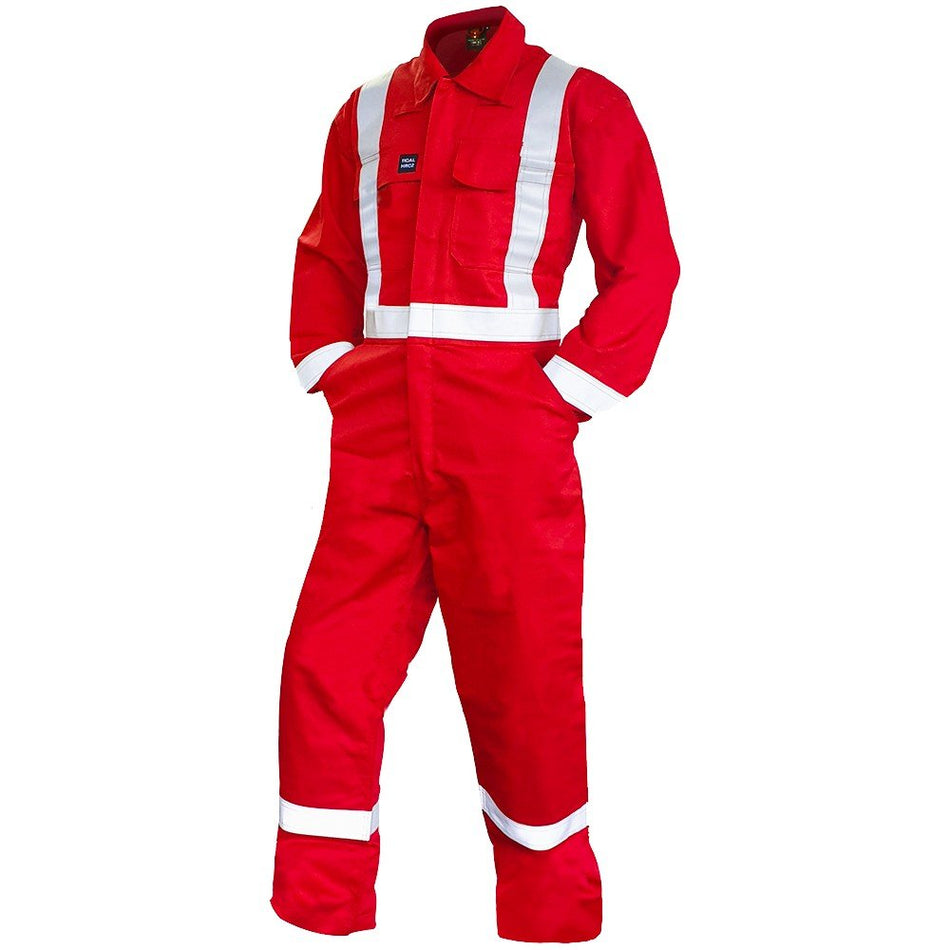 Esko FR Overall, 240 gsm.88/12 11 Cal, Red with tape