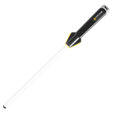Worksharp ceramic honing rod with ergonomic grip and angle guide