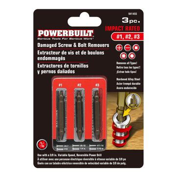 3pc Bolt Remover & Damaged Screw Extractor | Alltrade