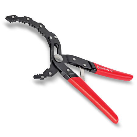 Powerbuilt Self-Adjusting Oil Filter Plier (58mm to 120mm Ø) | Alltrade