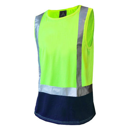Clearance - Hi-Vis D/N Singlet, Yellow/Navy -Size 3XL | Esko