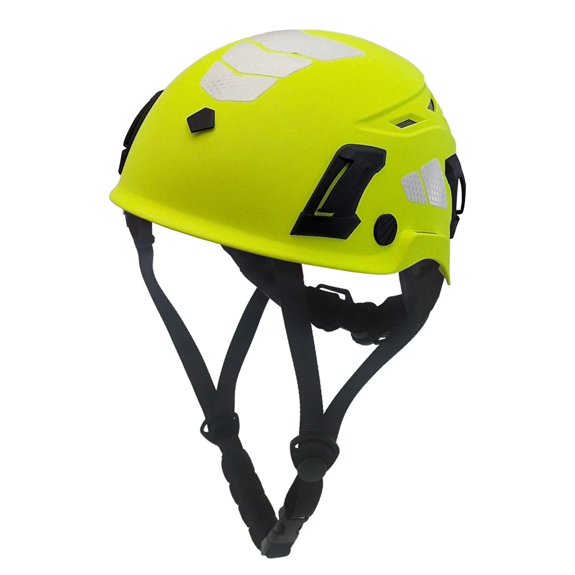 Esko Climbing Helmet, Vented, Fluoro Yellow, Ratchet