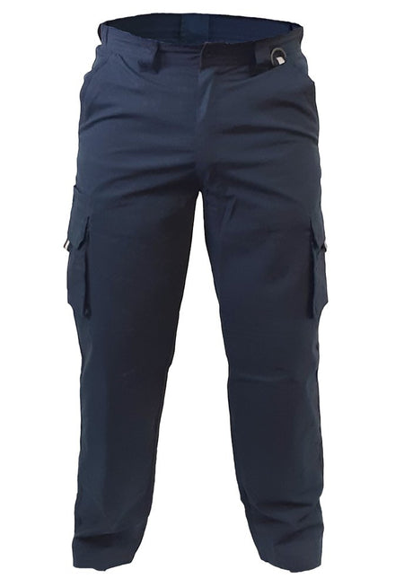 Free Shorts! Clearance - Navy Polycotton Ripstop Cargos Trousers -Size 34"/87cm | Esko