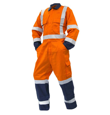 Esko Overall LS, 200gsm Ripstop, Orange/Navy TTMC-W