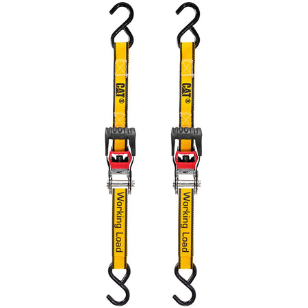 Cat® 3.6M x 25mm, 2pc Ratchet Tie-Down Strap - 400kg | Alltrade