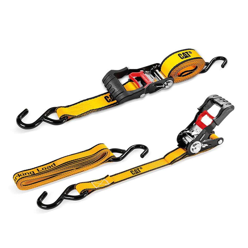 Cat® 3.6M x 25mm, 2pc Ratchet Tie-Down Strap - 400kg | Alltrade