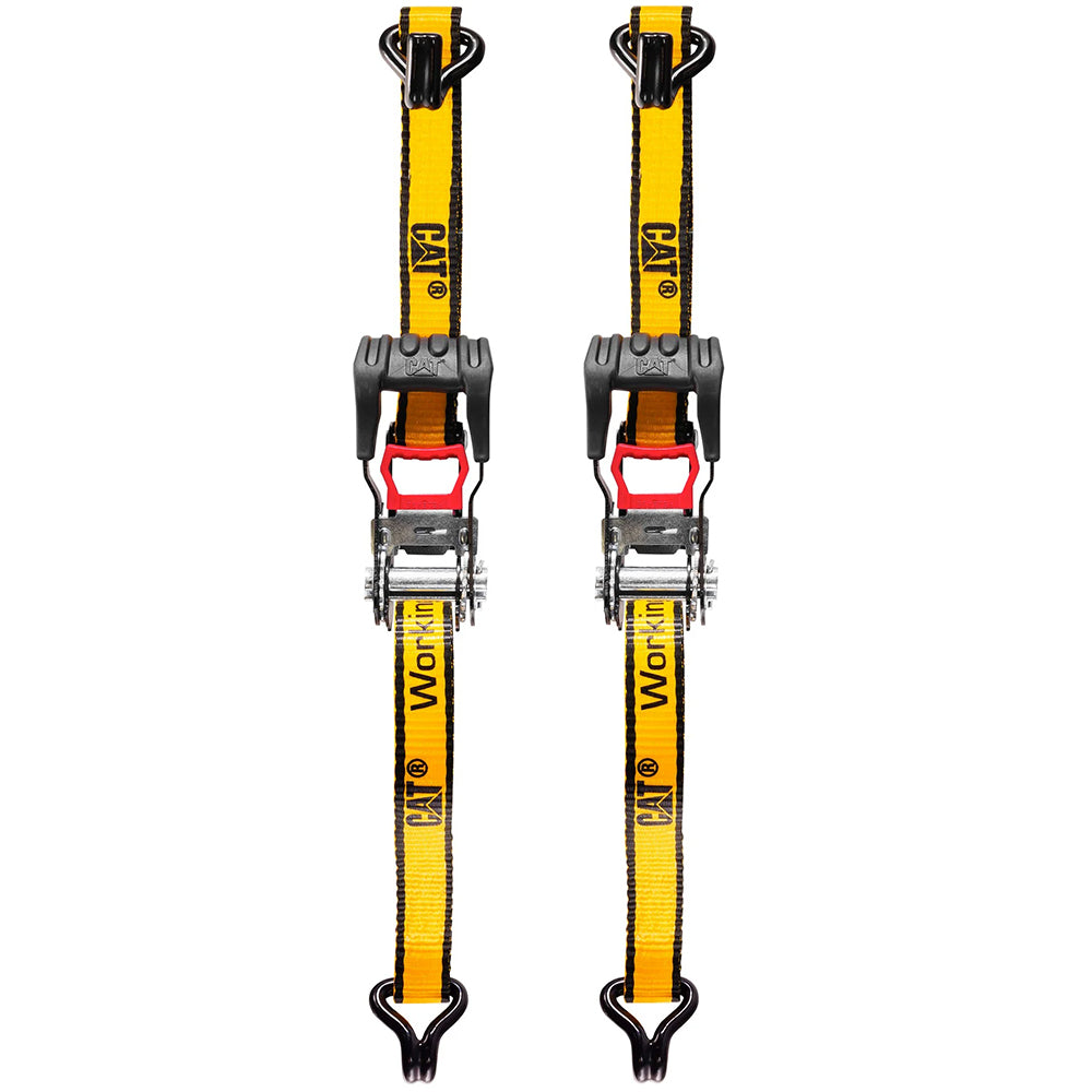 Cat® 4.8M x 38mm, 2pc Ratchet Tie-Down Strap - 1,020kg | Alltrade