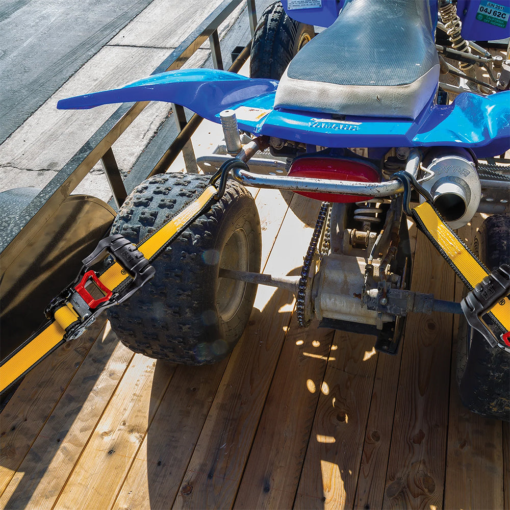 Cat® 4.8M x 38mm, 2pc Ratchet Tie-Down Strap - 1,020kg | Alltrade
