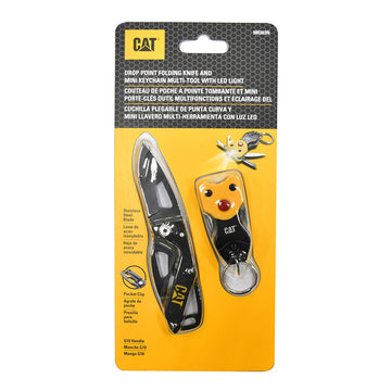 Cat® Folding Skeleton Knife And Mini Keychain Multi-Tool Set | Alltrade