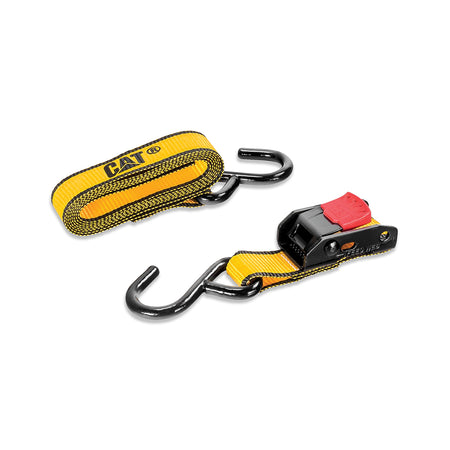 Cat® 2.5M x 25mm, 2pc Cam Buckle Tie-Down Straps - 250kg | Alltrade