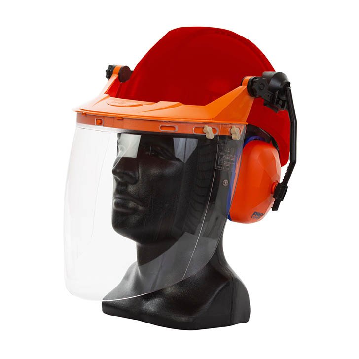 Tuff-Nut Pinlock Hard Hat Visor Combo - Red