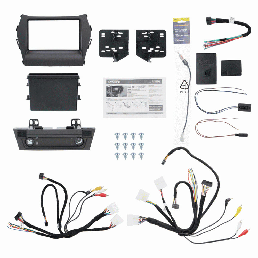 Fitting Kit Hyundai Santa Fe 2013 - 2019 Din & Double Din (Black) (With Nav) | Formula
