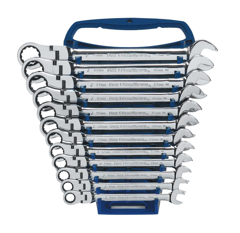 Gearwrench® Wrench Set Combination Ratcheting Flex Rack MET 12Pc