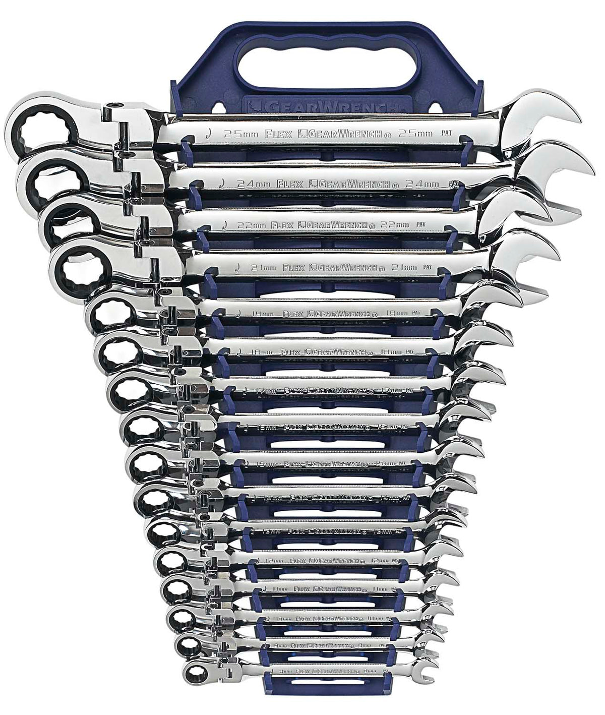 Gearwrench® Wrench Set Combination Ratcheting Flex Rack MET 16Pc | Accent Tools