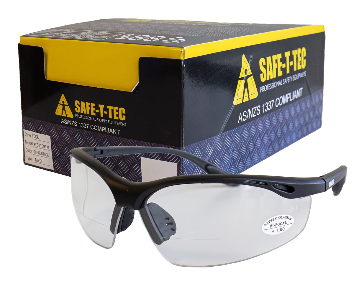 Clearance - Safe-T-Tech Safety Glasses-Bifocal, 1.0 | Esko