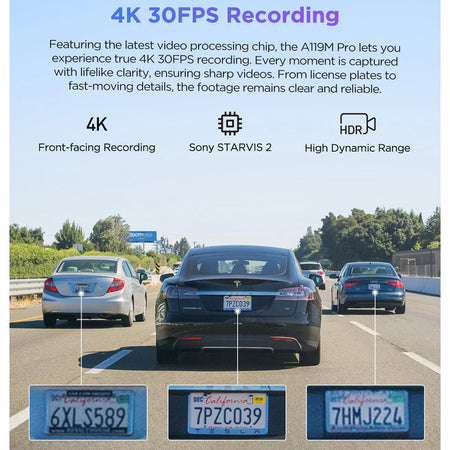 Viofo Dashcam 4K A119m Pro Front Dvr With Gps & Wifi6