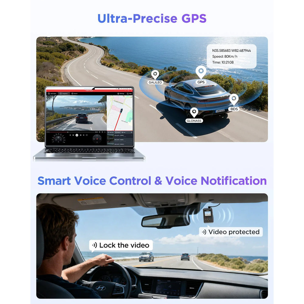 Viofo Dashcam 4K A119m Pro Front Dvr With Gps & Wifi6