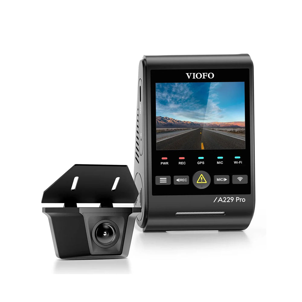 Viofo Dashcam A229 Pro 4K Front + 2K Waterproof Rear 5Ghz Wifi + Gps