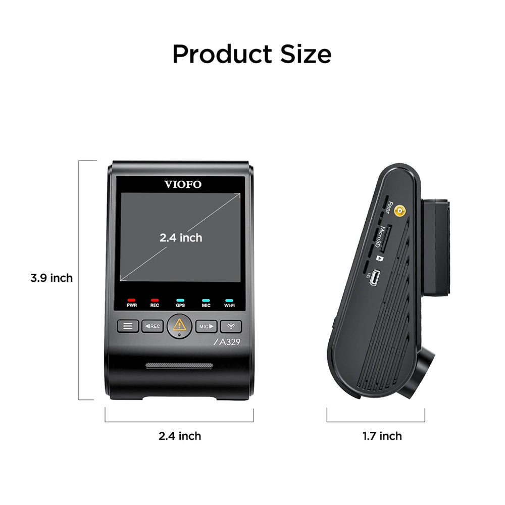 Viofo Dashcam A329 4k Single Channel Wifi 6 Gps | Formula