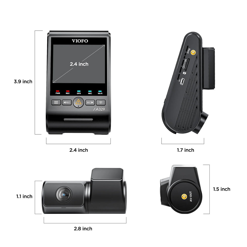 Viofo Dashcam A329 4k Front 2k Rear Channel Wifi 6 Gps | Formula