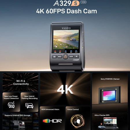 Viofo Dashcam A329 4k Single Channel Wifi 6 Gps | Formula