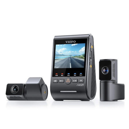 Viofo Dashcam A329 4K Front + 2K Rear + 2K Telephoto Wifi 6 Gps
