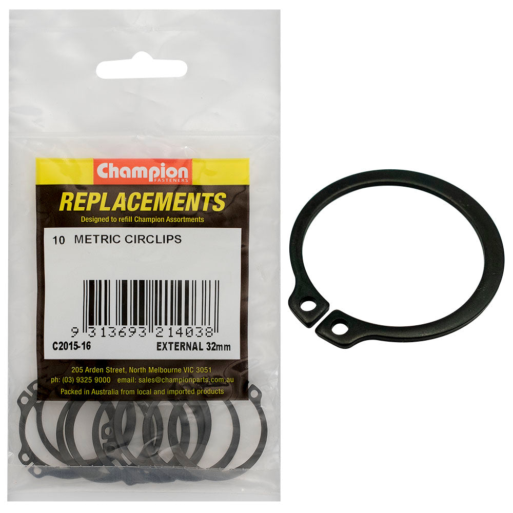 Champion 32mm External Circlip -10pk | ISL