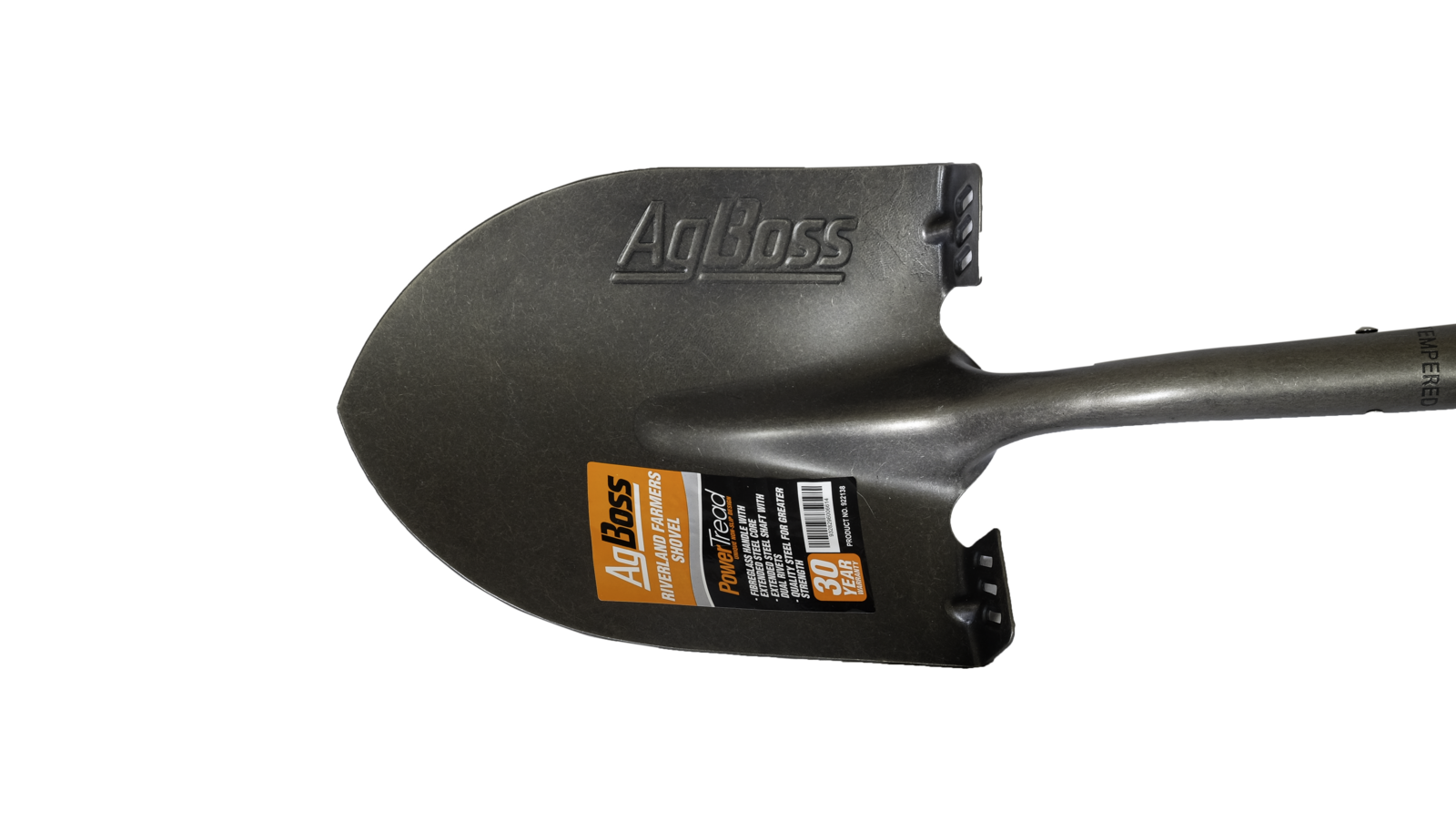 Agboss Round Mouth Shovel with Long Fibreglass Handle 1600mm
