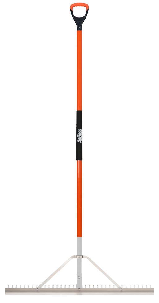 Agboss Landscaping Rake with Long Fibreglass Handle 36T