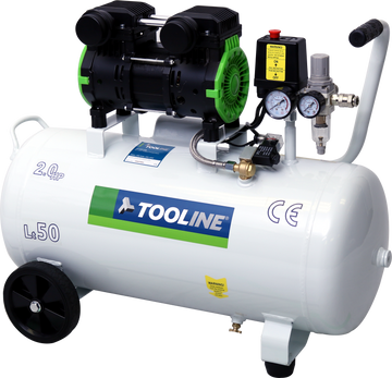 Tooline AC1551OL 50L Oilless Compressor