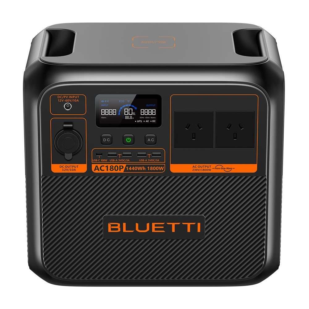 Bluetti Ac180p Home & Portable Power Station | 1800w (2700w Surge) 1440wh | Formula