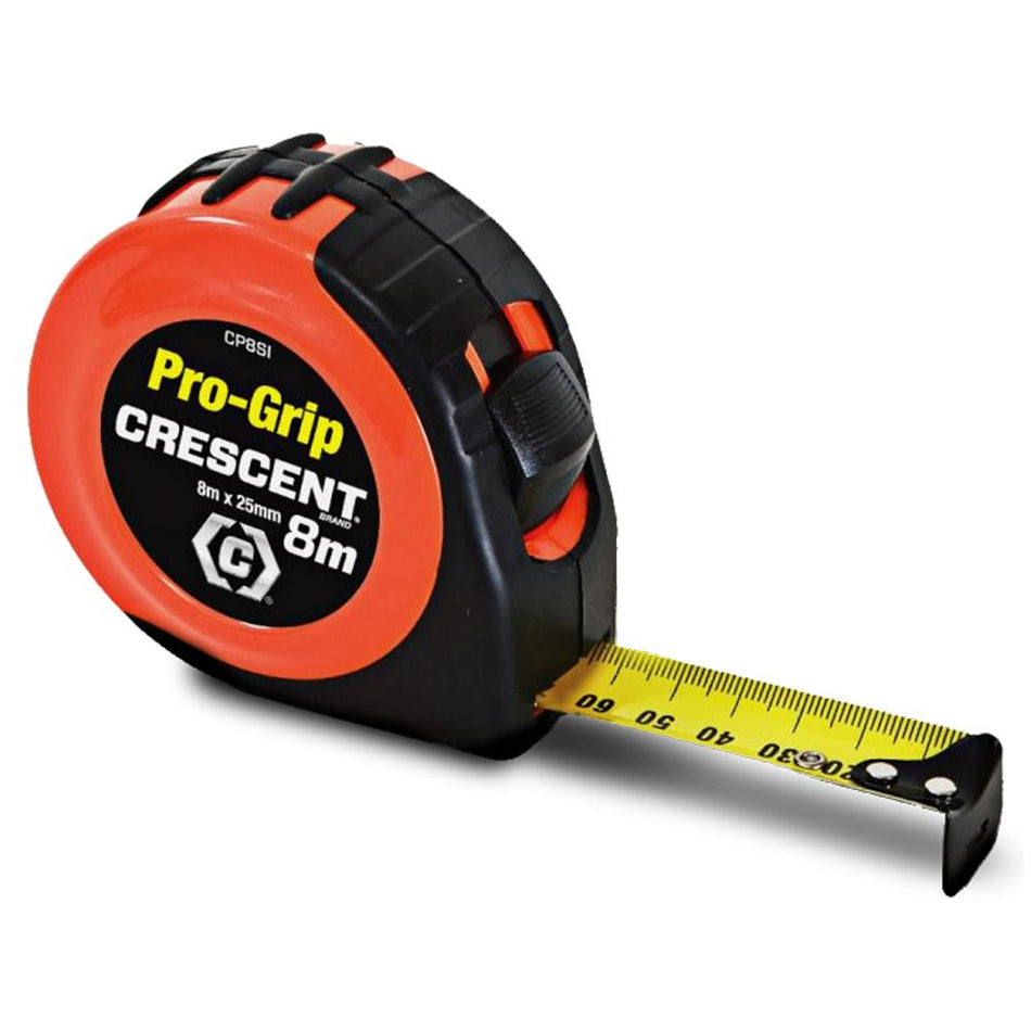 Crescent Pro-Grip Tape Measure, 8m x 25mm