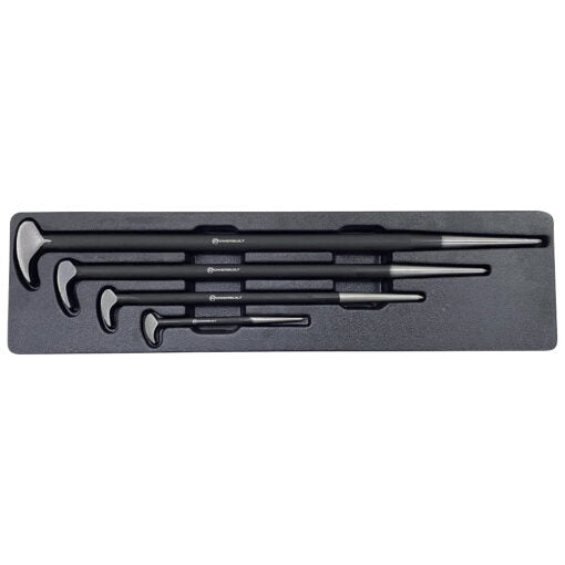 Powerbuilt 4pc Rolling Head Pry Bar Set | Alltrade