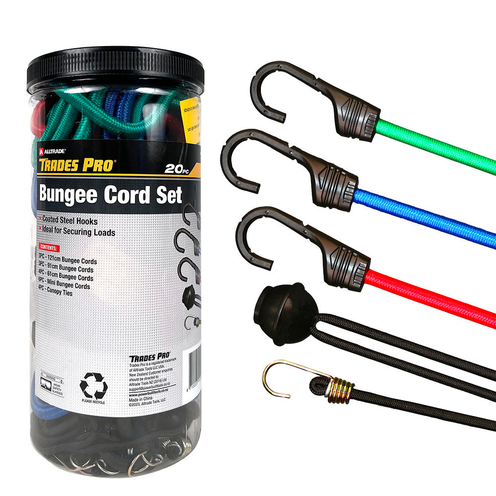 Trades Pro 20pc Bungee Cord Set | Alltrade