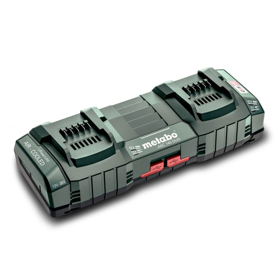 Metabo 12V-36V Air-cooled Slide-on Quick Dual Battery Charger