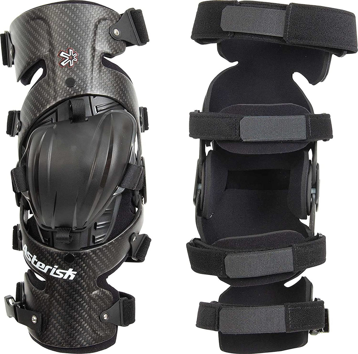 Knee Brace Asterisk Carbon Cell Large Pair For Dirtbike Riders | Formula