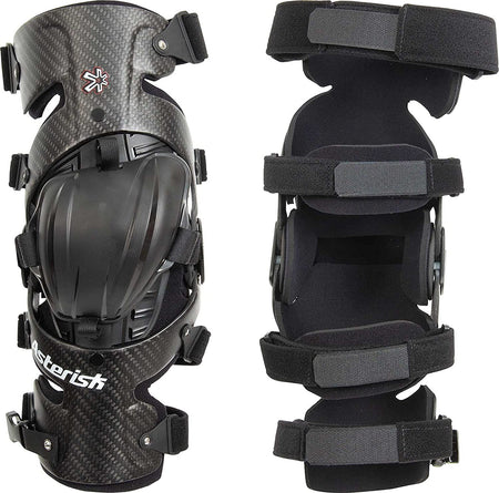 Knee Brace Asterisk Carbon Cell Large Pair For Dirtbike Riders | Formula