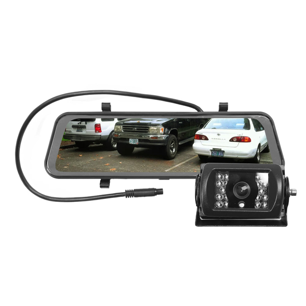 Avs 8.8" Ahd 720p Clip On Rear View Full Screen Mirror Kit With Ahd Heavy Duty Camera | Formula