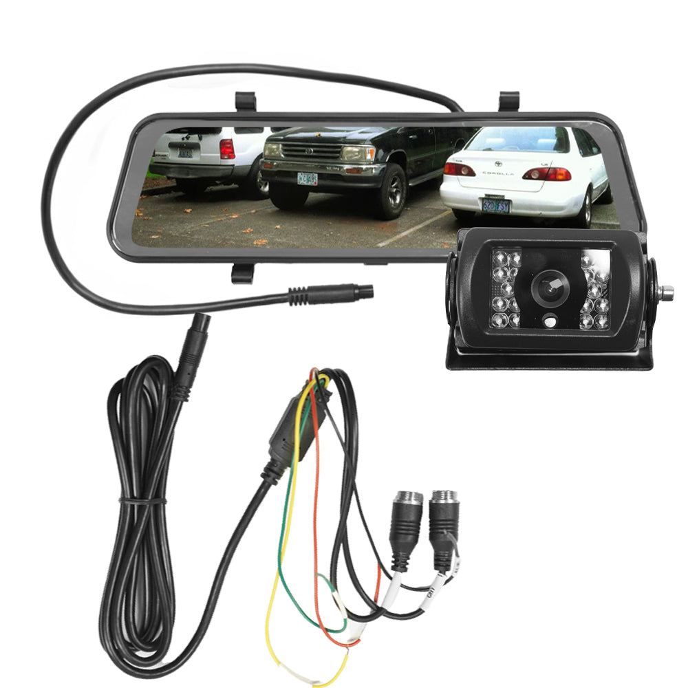 Avs 8.8" Ahd 720p Clip On Rear View Full Screen Mirror Kit With Ahd Heavy Duty Camera | Formula