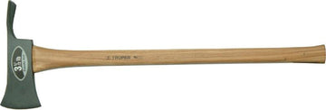 Truper Pulaski axe with double-edged head and 36-inch hickory handle