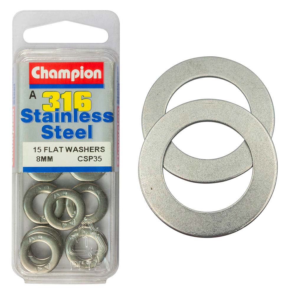 Champion 316/A4 M8 Flat Washer (A) | ISL