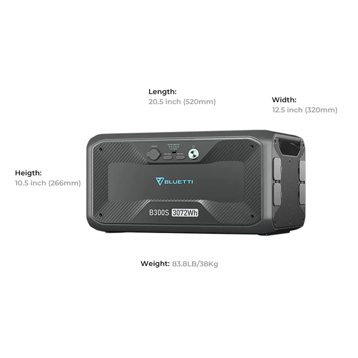 Bluetti B300s Expansion Battery & Usb/12vdc Power Station | 3072wh | Formula