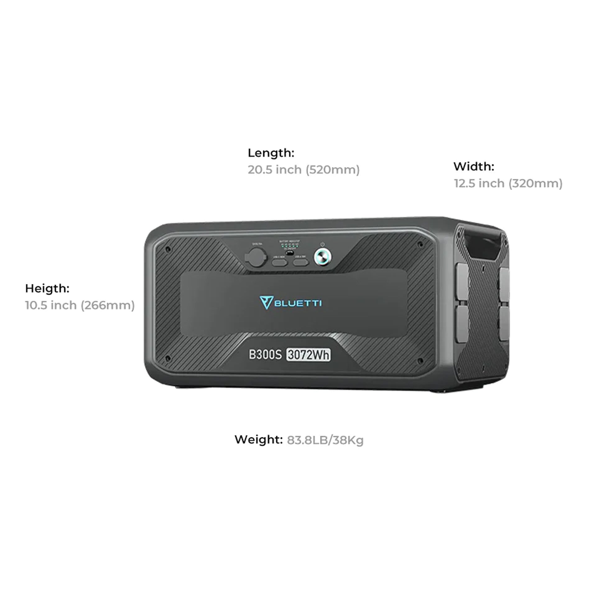 Bluetti B300s Expansion Battery & Usb/12vdc Power Station | 3072wh | Formula