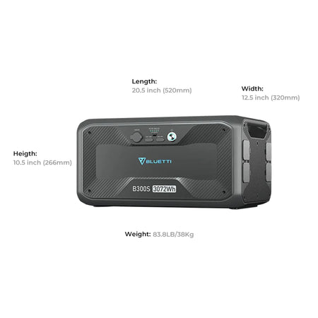 Bluetti B300s Expansion Battery & Usb/12vdc Power Station | 3072wh | Formula