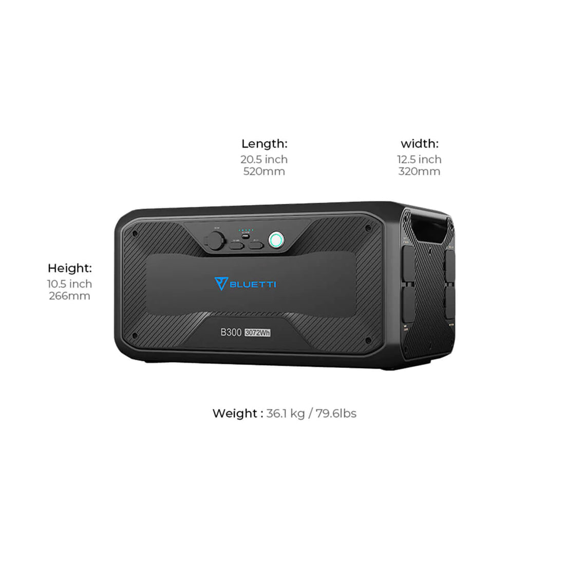 Bluetti B300 Expansion Battery & Usb/12vdc Power Station | 3072wh | Formula