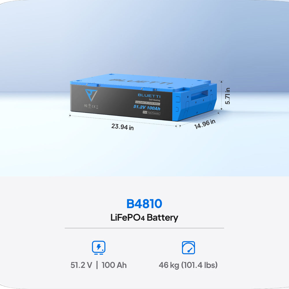Bluetti Lifepo4 Battery | 51.2v 100ah | Formula
