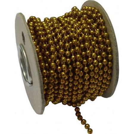 Hipkiss Ball Chain 10m Reel - Polished Brass #6 | Hobeca